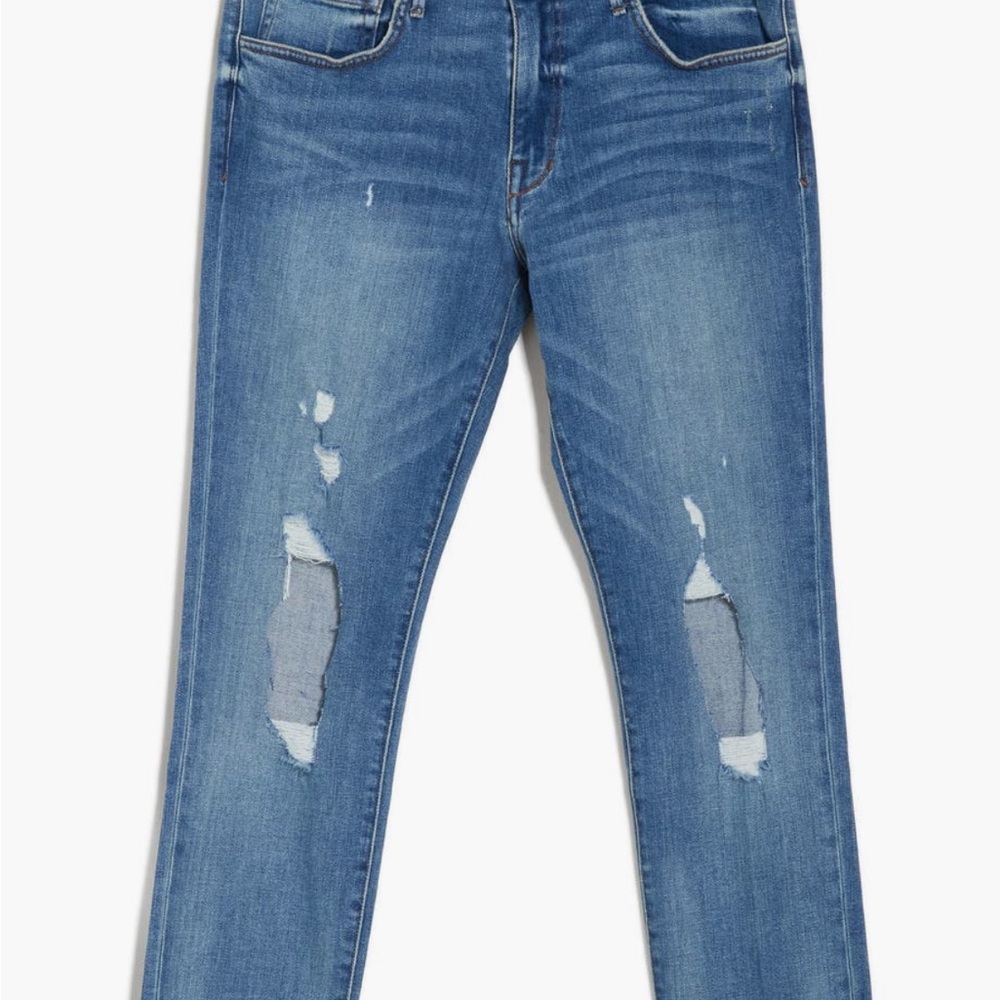 Joe's Jeans Blue Distressed Skinny Jeans